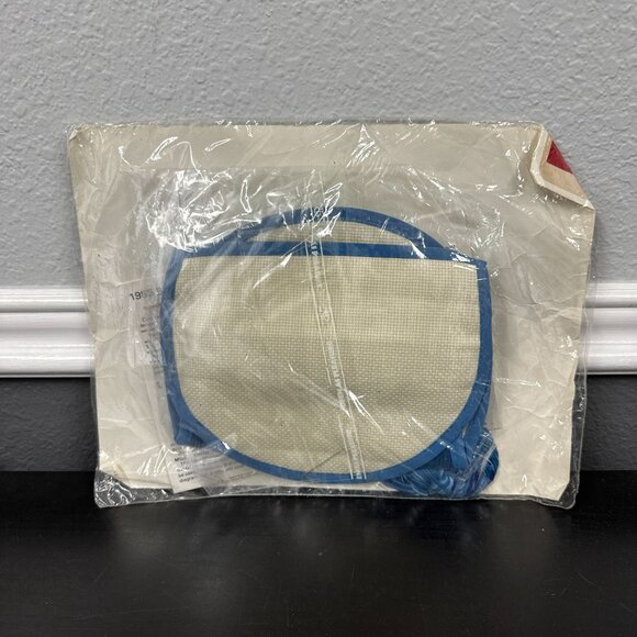 Vtg 80's Creative Circle Blue Armchair Sewing Caddy Cross Stitch Kit NOS - Picture 5 of 5